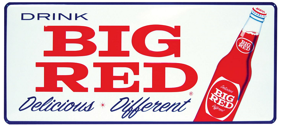 Big Red Deliciously Different Soda